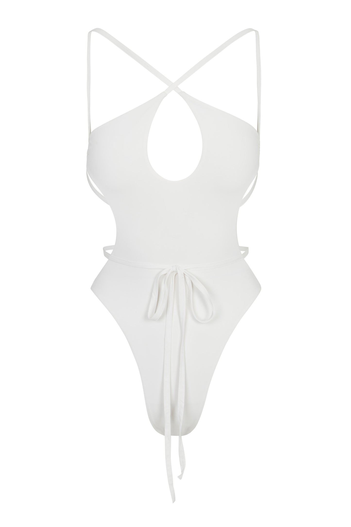 day out swim piece in white