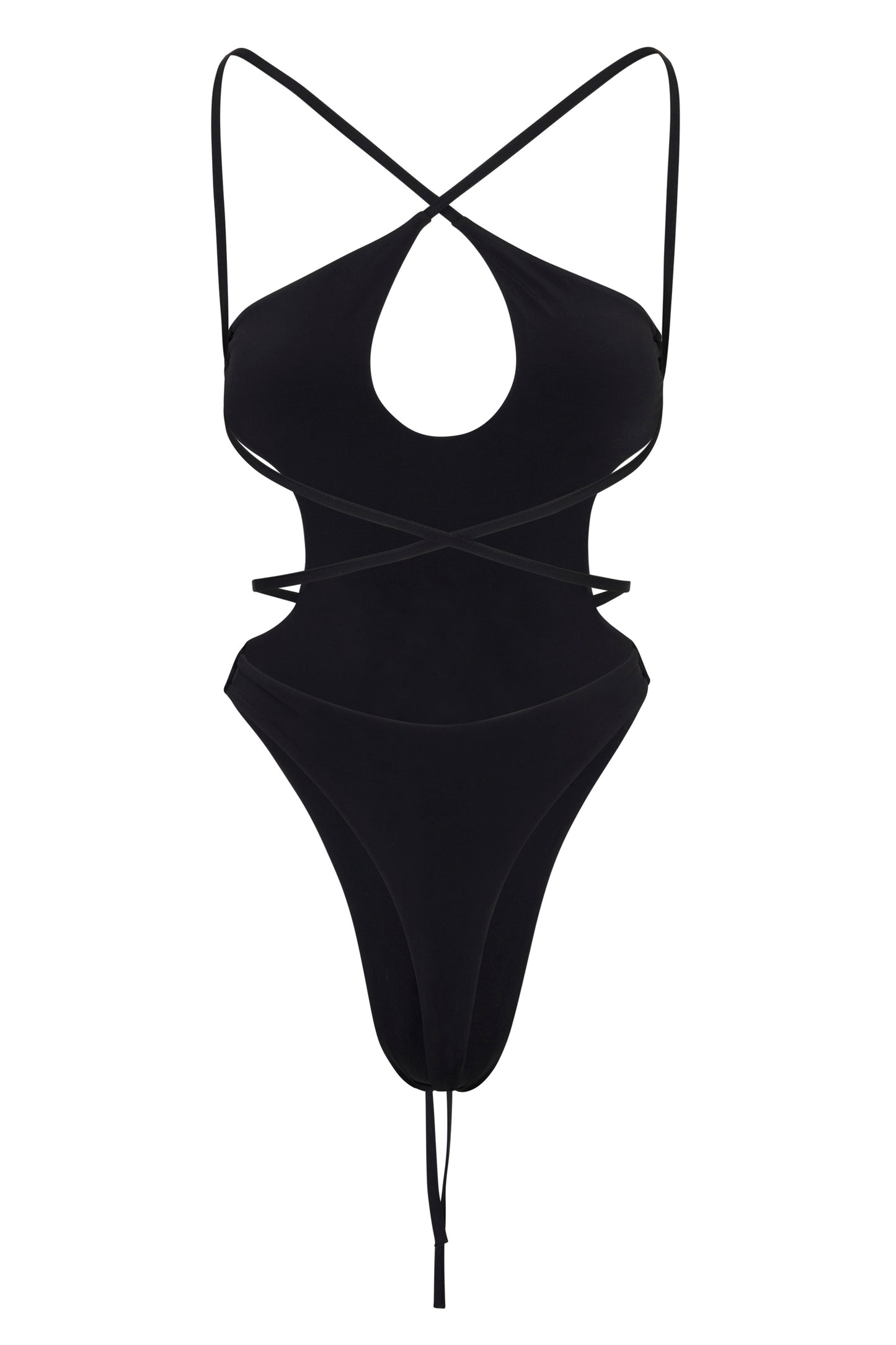 day out swim piece in black